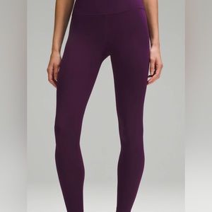 lululemon wunder train 28” dramatic magenta